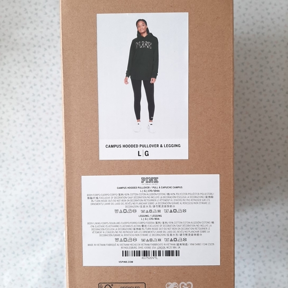 PINK VS Logo Gift Set Hoddie & Leggins L - Picture 9 of 9